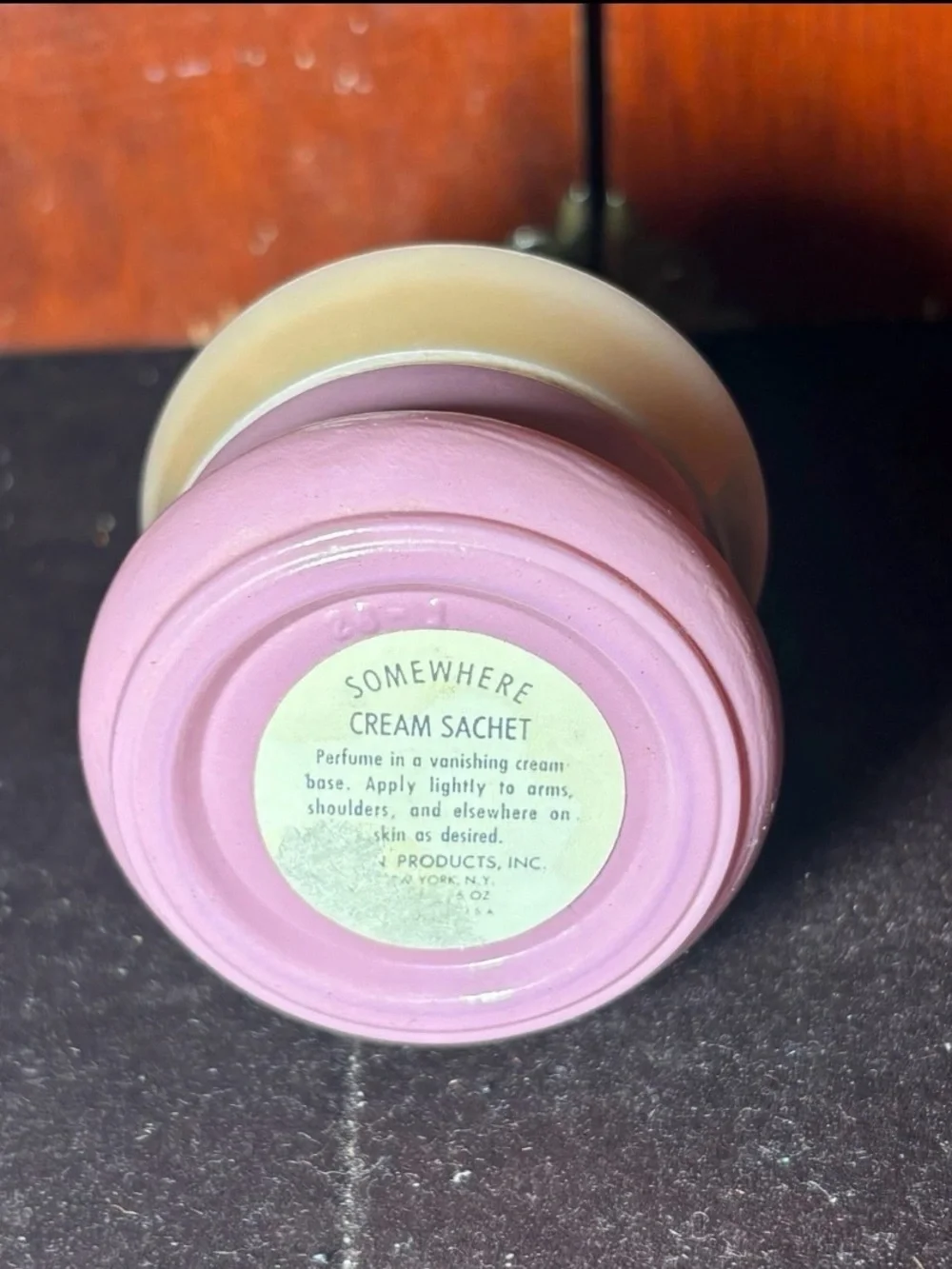 Small Round Pink Decorative Box with Pink Gem Top